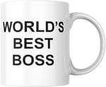 World's Best Boss Baskılı Kupa Bardak Hediyelik Çay Kahve Kupası Coffee Mug