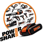 WORX WA3639 20Volt 2.0Ah. Li-ion PowerShare Yedek Akü