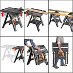 WORX WX051 Çok Fonksiyonlu Katlanabilir Çalışma Tezgâhı + 2 Adet Tetik İşkence
