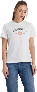 Wrangler Bisiklet Yaka T-shirt W241332 T-shirt Kadın