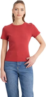 Wrangler Bisiklet Yaka T-shirt W241600 T-shirt Kadın