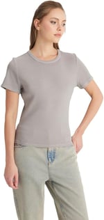 Wrangler Bisiklet Yaka T-shirt W241600 T-shirt Kadın