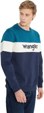 Wrangler Regular Fit Erkek Sweatshirt Petrol XL