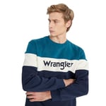 Wrangler Regular Fit Erkek Sweatshirt Petrol XL