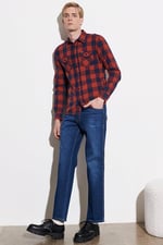 Wrangler Texas Slim Jean Kot Pantolon Kot Pantolon Erkek