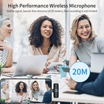 Wsolar Mini Kablosuz Yaka Mikrofonu 360° Çok Yönlü Yaka Mikrofonu Gürültü Azaltma Type-C Android Akıllı Telefon ile Uyumlu YouTube için Tablet Facebook Canlı Akış Video Kaydı Vlog Röportaj Çevrimiç-