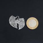 Wu Tang 20 Year Örme Zincir Kolye - Gümüş Kaplama - Erkek Kadın Kolye - No:1534