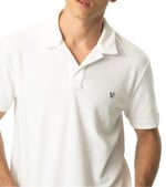 Wwf - India Üniseks Yetişkin Kısa Kollu Polo Yaka Tişört Panda Kafası Polo Yaka Tshirt Beyaz