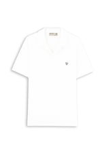 Wwf - India Üniseks Yetişkin Kısa Kollu Polo Yaka Tişört Panda Kafası Polo Yaka Tshirt Beyaz