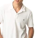 Wwf - India Üniseks Yetişkin Kısa Kollu Polo Yaka Tişört Panda Kafası Polo Yaka Tshirt Beyaz