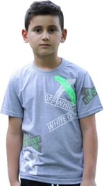 X Baskılı%100 Pamuk Erkek Çocuk T-shirt 9-16 Yaş