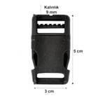 X-Perk Plastik Çanta Tokası Klipsli Ayarlı Toka Geçmeli Kilitli Toka Sırt Çanta Toka Aparatı 5'li set Genişlik 3 cm Boy 5 cm