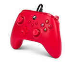 Xbox Series X|S ve Windows 10/11 için kablolu PowerA Controller - Kırmızı, Gamepad, kablolu video oyun denetleyicisi, oyun denetleyicisi, Xbox One, Type C ile uyumlu, resmi lisanslı