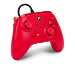 Xbox Series X|S ve Windows 10/11 için kablolu PowerA Controller - Kırmızı, Gamepad, kablolu video oyun denetleyicisi, oyun denetleyicisi, Xbox One, Type C ile uyumlu, resmi lisanslı