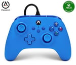 Xbox Series X|S ve Windows 10/11 için kablolu PowerA Controller - Mavi, Gamepad, kablolu video oyun denetleyicisi, oyun denetleyicisi, Xbox One, Type C ile uyumlu, resmi lisanslı