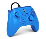 Xbox Series X|S ve Windows 10/11 için kablolu PowerA Controller - Mavi, Gamepad, kablolu video oyun denetleyicisi, oyun denetleyicisi, Xbox One, Type C ile uyumlu, resmi lisanslı