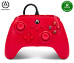 Xbox Series X|S ve Windows 10/11 için kablolu PowerA Controller - Kırmızı, Gamepad, kablolu video oyun denetleyicisi, oyun denetleyicisi, Xbox One, Type C ile uyumlu, resmi lisanslı