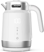 Xenon Smart Akıllı Kettle Paslanmaz Çelik Çift Katmanlı Mobil Uygulama Kontrollü Dijital Dokunmatik Otomatik Kapanma Hızlı Kaynatma Kolay Temizlik Kaçak Akım Korumalı Su Isıtıcı 1.7 Lt (Beyaz) X7102