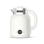 Xenon Smart Akıllı Kettle Paslanmaz Çelik Çift Katmanlı Wi-Fi Mobil Uygulama ile Uzaktan Kontrol Edilebilen Otomatik Kapanma Hızlı Kaynatma Kaçak Akım Korumalı Su Isıtıcı 1.5 Lt (Krem) X7101
