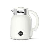 Xenon Smart Akıllı Kettle Paslanmaz Çelik Çift Katmanlı Wi-Fi Mobil Uygulama ile Uzaktan Kontrol Edilebilen Otomatik Kapanma Hızlı Kaynatma Kaçak Akım Korumalı Su Isıtıcı 1.5 Lt (Krem) X7101