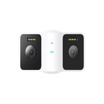 Xiaomi Outdoor Camera CW100 Dual White - Akıllı Güvenlik Kamerası | IP66 Su Geçirmez, Gece Görüşü Renkleri, İki Yönlü Ses, Işık Alarmı Sesi, Araç Kişi Tanıma