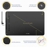 XP-PEN Deco 01 grafik tableti, 10 x 6,25 inç kalem tableti, 8 ekspres tuşlu, 266 RPS 8192 basınç hassasiyeti, eldivenli, ev, ofis ve e-öğrenme için ideal