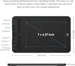XP-Pen Deco Mini7 Grafik Tablet Android Windows Ios
