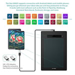 XP-PEN G960S Grafik Tablet 9x6 inç Kalem Tablet Çizim Tableti, Windows 10/8/7 ve Mac OS ve Android için Pilsiz Stylus ile