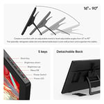 XPPen Artist24 Ekranlı FHD Çizim Tableti - 23,8 inç Çizim Monitörü 8192 Basınç Seviyesi ve Pilsiz Kalem ile Tam Lamine Kalem Ekranı, Dijital Çizim ve Animasyon için Ayarlanabilir Stand