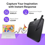 XPPen Deco 640 Grafik Çizim Tableti, 16384 Basınç Seviyesi, Pilsiz Kalem, 6x4 İnç, Windows Mac Android Uyumlu