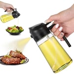 Yağ Püskürtme Şişesi, 2'li Yağ Dağıtıcı ve Püskürtücü, Mutfak için 470ml Yağ Şişesi, Hava Fritözü, Barbekü Salata ve Biftek için Yağ Püskürtme Şişesi'