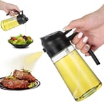 Yağ Püskürtme Şişesi, 2'li Yağ Dağıtıcı ve Püskürtücü, Mutfak için 470ml Yağ Şişesi, Hava Fritözü, Barbekü Salata ve Biftek için Yağ Püskürtme Şişesi'