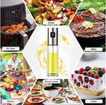 Yağ püskürtücü şişe, 100 ml sirke püskürtücü, sos spreyi, ızgara, zeytinyağı cam şişe, mutfak, pişirme, salata, ekmek pişirme, barbekü için (1 adet)