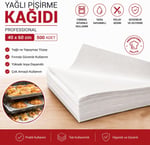 Yağlı Pişirme Kağıdı 40x60 cm 500 Yaprak 1 Adet