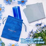 Yahudi Tarzı Düğün Chuppah Kırma Camı Koyu Mavi Cam Kap Düğün Nişan Hediyesi İpli Çanta Yahudi Tarzı Evlilik Nişan Yıldönümü için