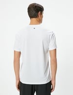 Yakalı Tişört Slim Fit Düğmeli Kısa Kollu