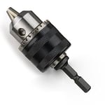 Yakamoz 0,6 – 6,5 mm 3/8 – 24UNF mandren adaptör dönüştürücü ile 1/10,2 cm Quick Change Hex şaft | etki sürücü dönüşümü Alet