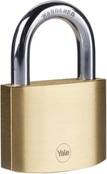 Yale Y110B/60/132/1 - Pirinç Asma Kilit 60mm - Standart Koruma - Sertleştirilmiş Çelik Halka - Çift Kilitleme - 3 Anahtar