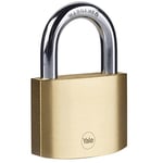Yale Y110B/60/132/1 - Pirinç Asma Kilit 60mm - Standart Koruma - Sertleştirilmiş Çelik Halka - Çift Kilitleme - 3 Anahtar
