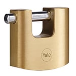 Yale Y114B/70/113/1-70mm Oval Kayar Pimli Pirinç Asma Kilit - Yüksek Koruma - Sertleştirilmiş Çelik Halka - 3 Anahtar, Sarı - Seçenekler: 70 mm Oval Pirinç, 80 mm Oval Pirinç, 90 mm Oval Pirinç...