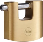 Yale Y114B/70/113/1-70mm Oval Kayar Pimli Pirinç Asma Kilit - Yüksek Koruma - Sertleştirilmiş Çelik Halka - 3 Anahtar, Sarı - Seçenekler: 70 mm Oval Pirinç, 80 mm Oval Pirinç, 90 mm Oval Pirinç...