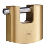 Yale Y114B/70/113/1-70mm Oval Kayar Pimli Pirinç Asma Kilit - Yüksek Koruma - Sertleştirilmiş Çelik Halka - 3 Anahtar, Sarı - Seçenekler: 70 mm Oval Pirinç, 80 mm Oval Pirinç, 90 mm Oval Pirinç...