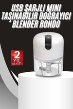 YamanHobi Mini Doğrayıcı Rondo Taşınabilir Mini El Blender Paslanmaz Çelik