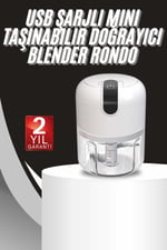 YamanHobi Mini Doğrayıcı Rondo Taşınabilir Mini El Blender Paslanmaz Çelik