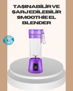 YamanHobi Mini Taşınabilir Blender 380ml USB Şarjlı Detoks Smoothie Hazırlayıcı