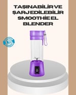 YamanHobi Mini Taşınabilir Blender 380ml USB Şarjlı Detoks Smoothie Hazırlayıcı