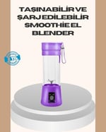YamanHobi Mini Taşınabilir Blender 380ml USB Şarjlı Detoks Smoothie Hazırlayıcı