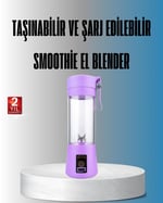 YamanHobi Şarjlı 380ml Portatif Smoothie Blender USB Mini Shake Yapıcı