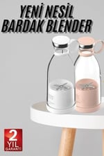 YamanHobi Taşınabilir Kablosuz Şarjlı Kişisel Smoothie El Blender Mini Meyve Sıkacağı