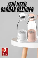YamanHobi Taşınabilir Kablosuz Şarjlı Kişisel Smoothie El Blender Mini Meyve Sıkacağı